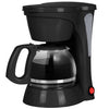Hauz - 4 Cup Coffee Maker, Compact Design, Reusable Filter, Black - - Mounts For Less
