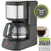 Hauz - 5 Cup Stainless Steel Coffee Maker, Compact Design, Reusable Filter - - Mounts For Less