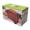 Hauz AT2SR - 2 Slice Toaster, Wide Slot, Crumb Tray, 750 Watts, Red - - Mounts For Less