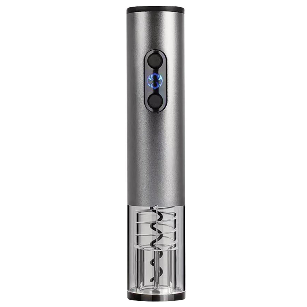 Hauz - Battery Operated Electric Bottle Opener with Foil Cutter, Silver - - Mounts For Less