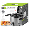 Hauz - Compact Electric Fryer, 1.4L Capacity, Adjustable Temperature, Stainless Steel - - Mounts For Less