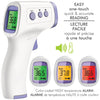 Hauz - Digital Infrared Forehead Thermometer, Non-Contact, Range 32-42.5ºC, White - - Mounts For Less