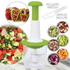 Hauz - Manual Chopper with 3 Blades, 700ml Capacity, BPA Free, Green - - Mounts For Less
