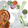 Hauz - Safe-Slice Adjustable Mandoline Chopper with 5 Different Blades, BPA-Free, Green - - Mounts For Less
