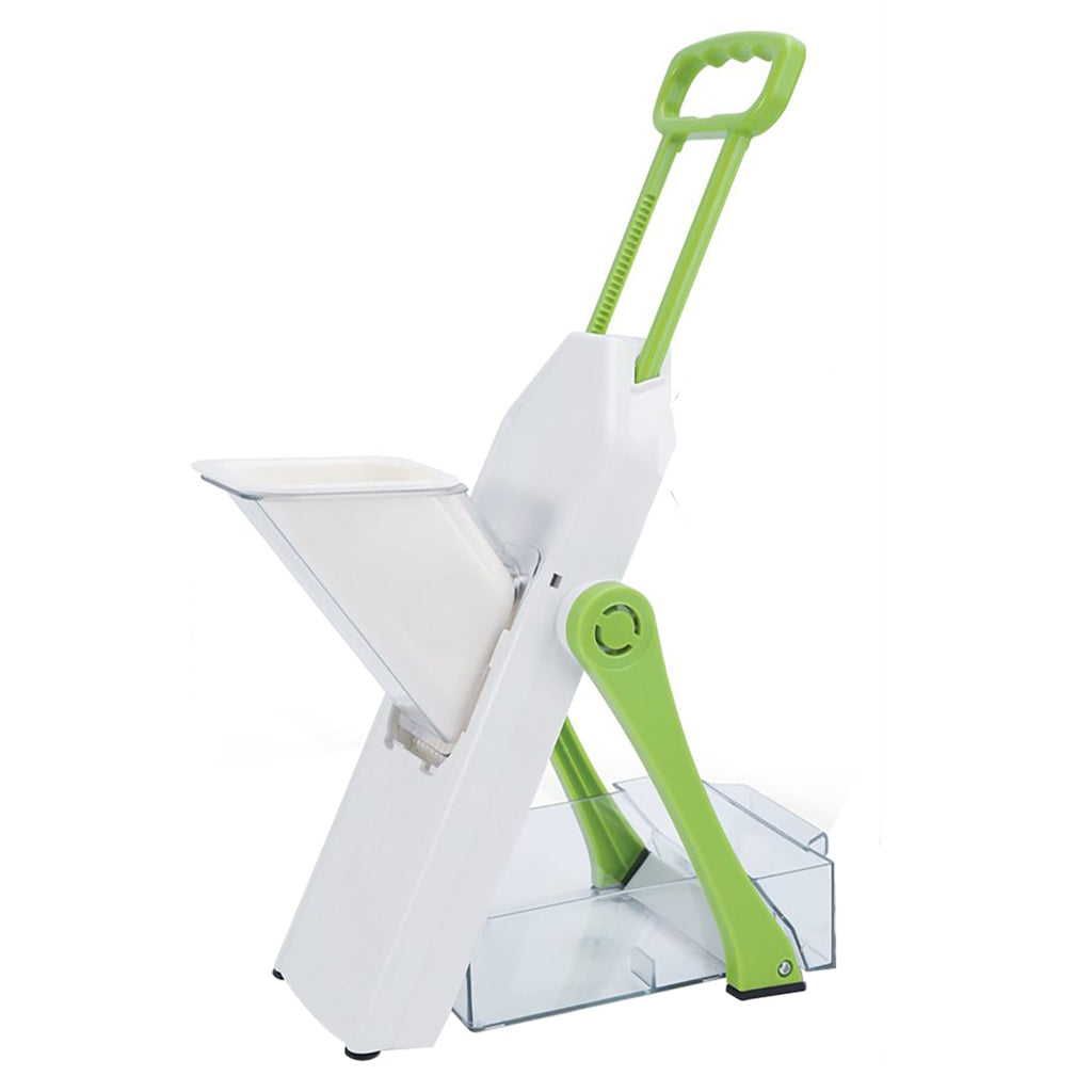 Hauz - Safe-Slice Adjustable Mandoline Chopper with 5 Different Blades, BPA-Free, Green - - Mounts For Less