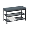 ITY International - Entryway Bench with Shoe Storage, Grey - - Mounts For Less