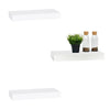 ITY International - Set of 3 Mini Floating Wall Shelf, 16" x 5.1" x 1.5", White - - Mounts For Less
