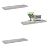 ITY International - Set of 3 Wall Mounted Floating Shelves, 23.6" x 9.25" x 1.5", Cement - - Mounts For Less