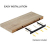ITY International - Set of 3 Wall Mounted Floating Shelves, 23.6" x 9.25" x 1.5", Natural - - Mounts For Less