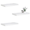 ITY International - Set of 3 Wall Mounted Floating Shelves, 23.6" x 9.25" x 1.5", White - - Mounts For Less
