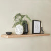 ITY International - Set of 3 Wall Mounted Floating Shelves, 31.5" x 9.25" x 1.5", Natural - - Mounts For Less