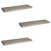 ITY International - Set of 3 Wall Mounted Floating Shelves, 31.5" x 9.25" x 1.5", Taupe Grey - - Mounts For Less