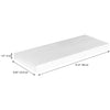 ITY International - Set of 3 Wall Mounted Floating Shelves, 31.5" x 9.25" x 1.5", White - - Mounts For Less