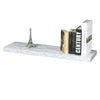 ITY International - Set of 3 Wall Mounted Floating Shelves, 31.5" x 9.25" x 1.5", White Marble - - Mounts For Less