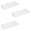 ITY International - Set of 3 Wall Mounted Floating Shelves, 31.5" x 9.25" x 1.5", White Marble - - Mounts For Less