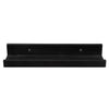 ITY International - Set of 3 Wall Shelves with Raised Lip, 27.55"x3.75"x2", Black - - Mounts For Less