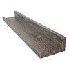 ITY International - Set of 3 Wall Shelves with Raised Lip, 27.55"x3.75"x2", Taupe Grey - - Mounts For Less