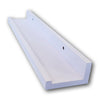 ITY International - Set of 3 Wall Shelves with Raised Lip, 27.55"x3.75"x2", White - - Mounts For Less