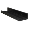 ITY International - Set of 3 Wall Shelves with Raised Lip, 47.25"x3.75"x2", Black - - Mounts For Less