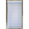 ITY Olivia Stone - Cordless 40" X 84" Alternate Shade Window Blind, Blackout Fabric, White - - Mounts For Less
