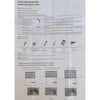 ITY Olivia Stone - Cordless 44" X 84" Alternate Shade Window Blind, Blackout Fabric, White - - Mounts For Less