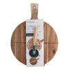 JS Gourmet - 2 in 1 Reversible Wooden Pizza Board, 15" Diameter - - Mounts For Less