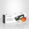 JS Gourmet - 3 Slot Knife Sharpener, Repairs, Restores and Polishes, Black - - Mounts For Less