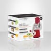 JS Gourmet - 3 in 1 Multi-Slicer, Slice, Shred and Grate, Red - - Mounts For Less