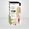 JS Gourmet - 5 Piece Beech Wood and Silicone Kitchen Utensil Set, Red - - Mounts For Less