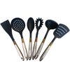 JS Gourmet - 6 Piece Kitchen Utensil Set, Heat Resistant, BPA Free, Acacia Wood - - Mounts For Less