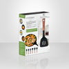 JS Gourmet - 6 Piece Kitchen Utensil Set, Heat Resistant, Bamboo - - Mounts For Less