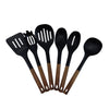 JS Gourmet - 6 Piece Kitchen Utensil Set, Heat Resistant, Bamboo - - Mounts For Less