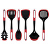 JS Gourmet - 6 Piece Kitchen Utensil Set, Heat Resistant, Red - - Mounts For Less