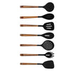 JS Gourmet - 7 Piece Kitchen Utensil Set, Heat Resistant, BPA Free, Acacia Wood - - Mounts For Less