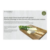 JS Gourmet - Acacia Wood Cheese Board with Stainless Steel Knife - - Mounts For Less