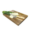 JS Gourmet - Acacia Wood Cheese Board with Stainless Steel Knife - - Mounts For Less
