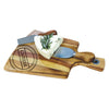 JS Gourmet - Acacia Wood Serving Board Set with 2 Cheese Tools - - Mounts For Less