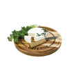 JS Gourmet - Acacia Wood Serving Board with Cheese Knife - - Mounts For Less
