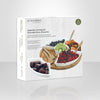 JS Gourmet - Appetizer Serving Set, Bamboo Tray, Ceramic Bowls and Spoons - - Mounts For Less