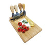 JS Gourmet - Bamboo Cheese Board with 4 Knives and Magnetic Holder - - Mounts For Less