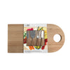 JS Gourmet - Bamboo Cheese Board with Handle and 4 Stainless Steel Tools - - Mounts For Less