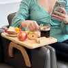 JS Gourmet - Bamboo Sofa Tray with Phone Holder - - Mounts For Less