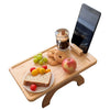 JS Gourmet - Bamboo Sofa Tray with Phone Holder - - Mounts For Less