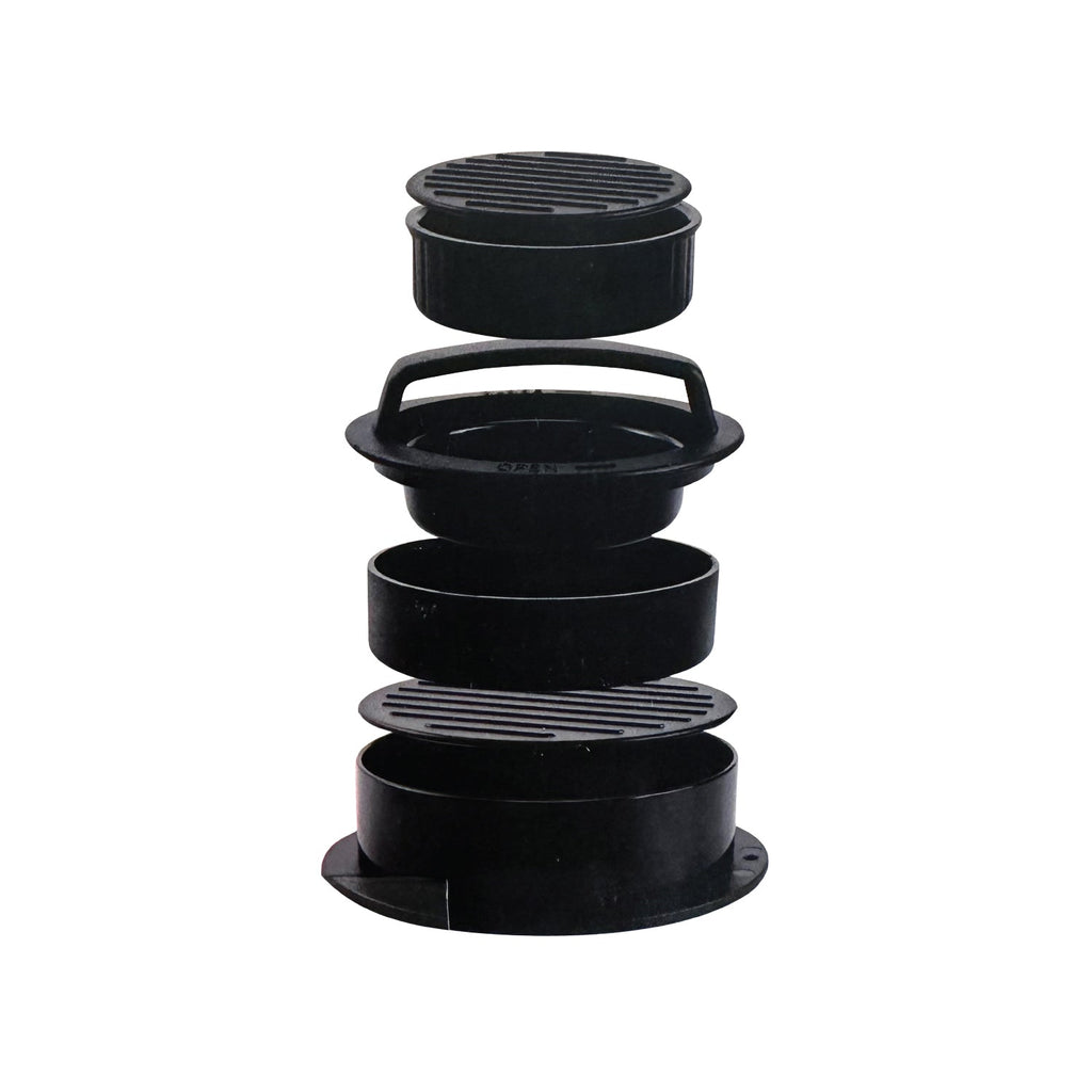 JS Gourmet - Burger Press, Non-Stick Coating, 3 Different Sizes - - Mounts For Less