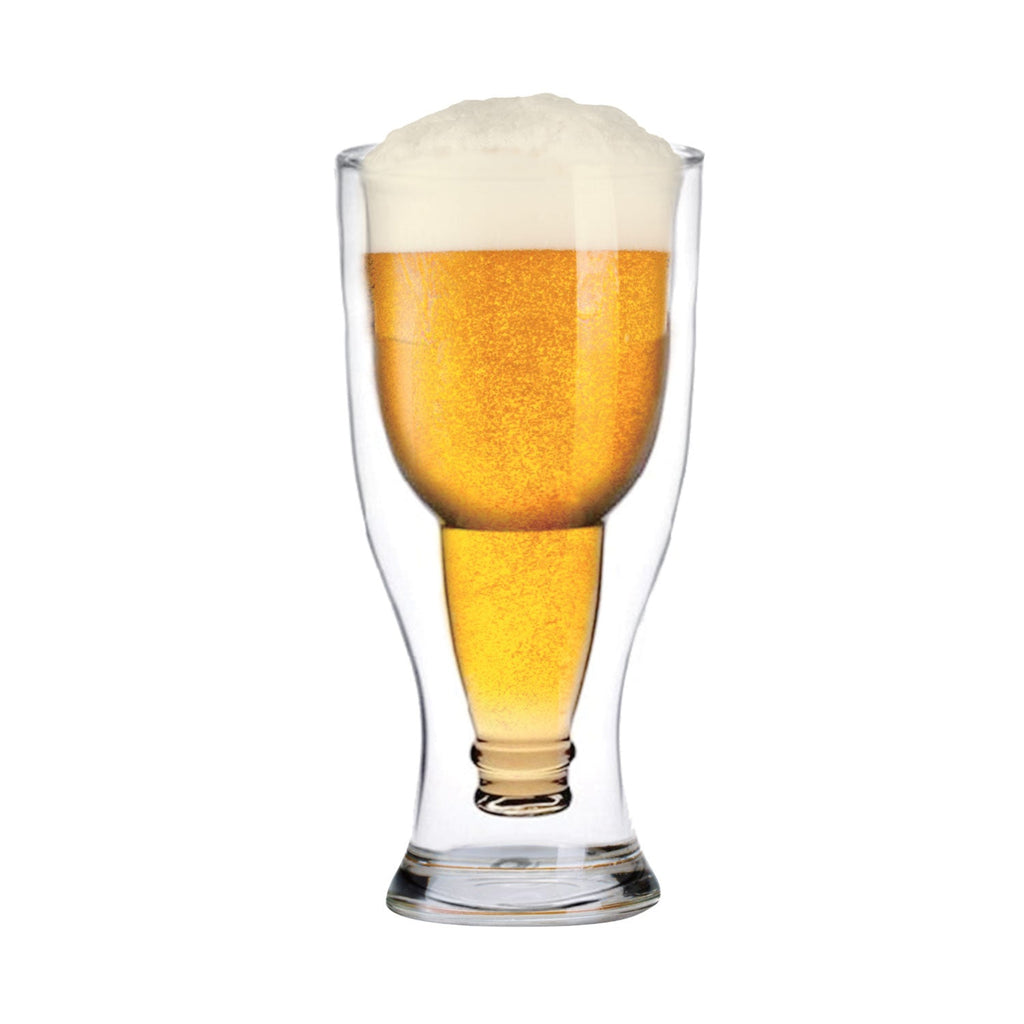 JS Gourmet - Double-Wall Beer Glass, 450ml Capacity - - Mounts For Less