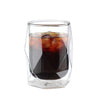 JS Gourmet - Double Walled Geometric Glass, 350ml Capacity - - Mounts For Less