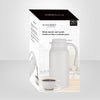 JS Gourmet - Double Walled Insulated Carafe, 1200ml Capacity, White - - Mounts For Less