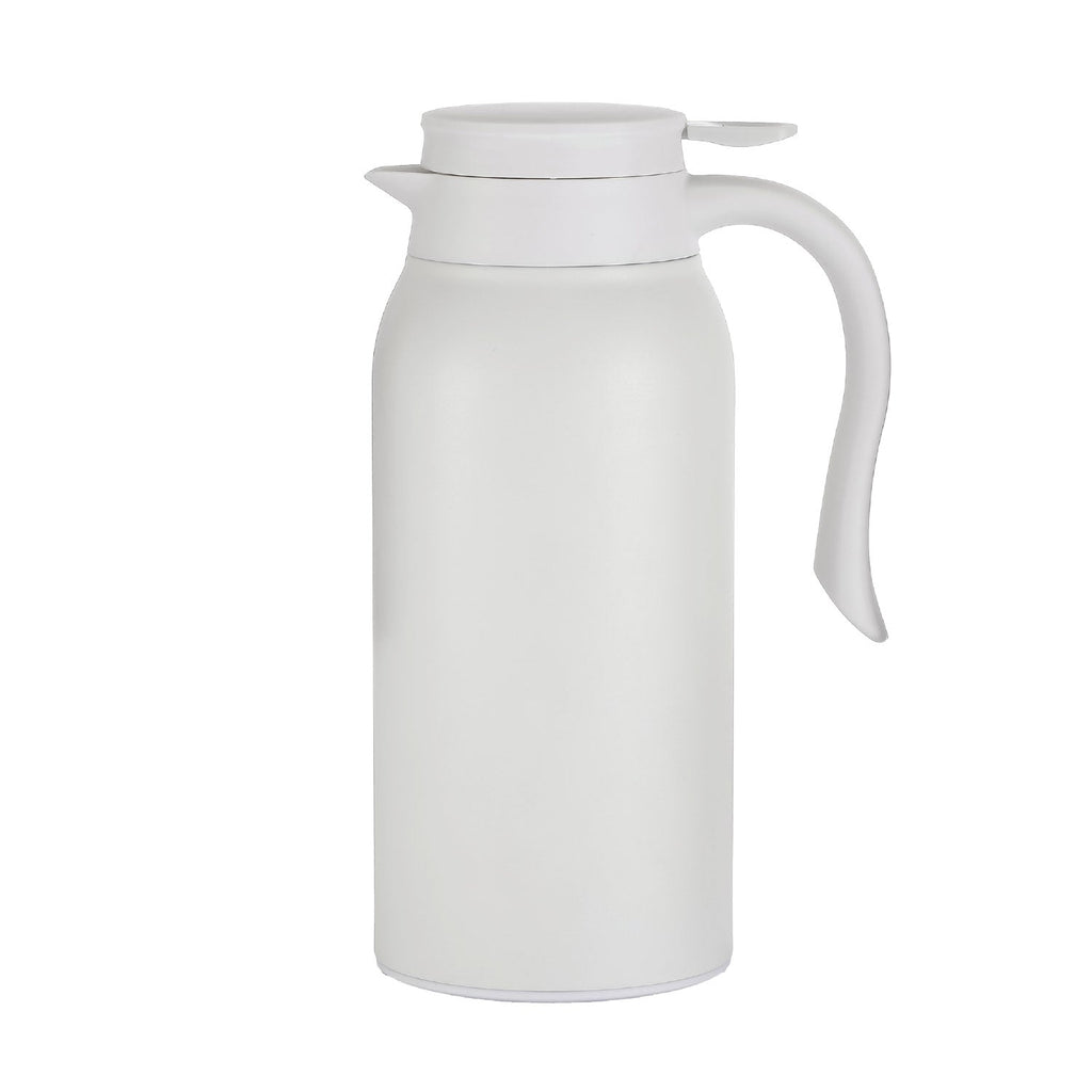 JS Gourmet - Double Walled Insulated Carafe, 1200ml Capacity, White - - Mounts For Less