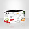 JS Gourmet - Extra-Large 2-Slice Retro Toaster, 6 Browning Levels, 825 Watts, White - - Mounts For Less