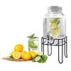 JS Gourmet - Glass Beverage Dispenser with Integrated Infuser, 4 Liter Capacity - - Mounts For Less